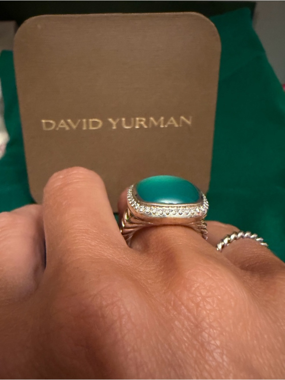 DAVID YURMAN ALBION® RING Lagoon Orchid and Diamonds, 15mm - Picture 4 of 9
